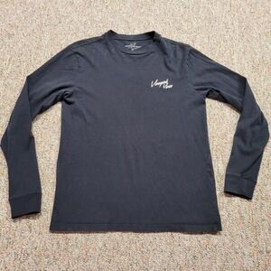 Vineyard‎ Vines Shirt Men XS Black Long Sleeve Skiing Retro Neon Graphic Logo